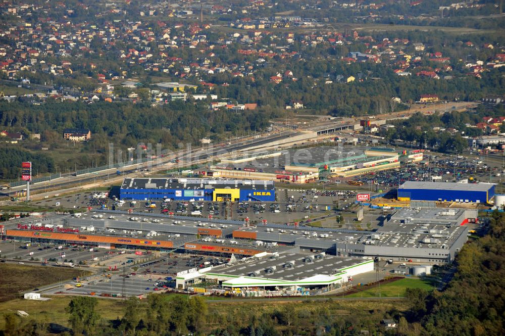 Luftbild Warschau - Ikea und M1 Center Warschau