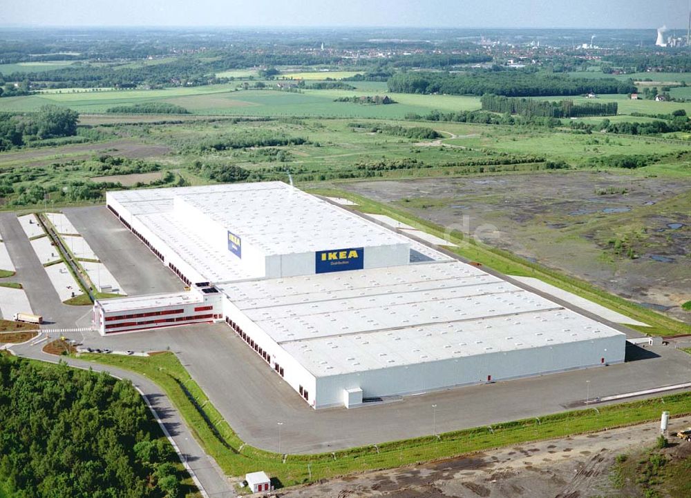 Luftbild Ellinghausen bei Dortmund / NRW - IKEA Distribution in Ellinghausen nördlich von Dortmund in NRW