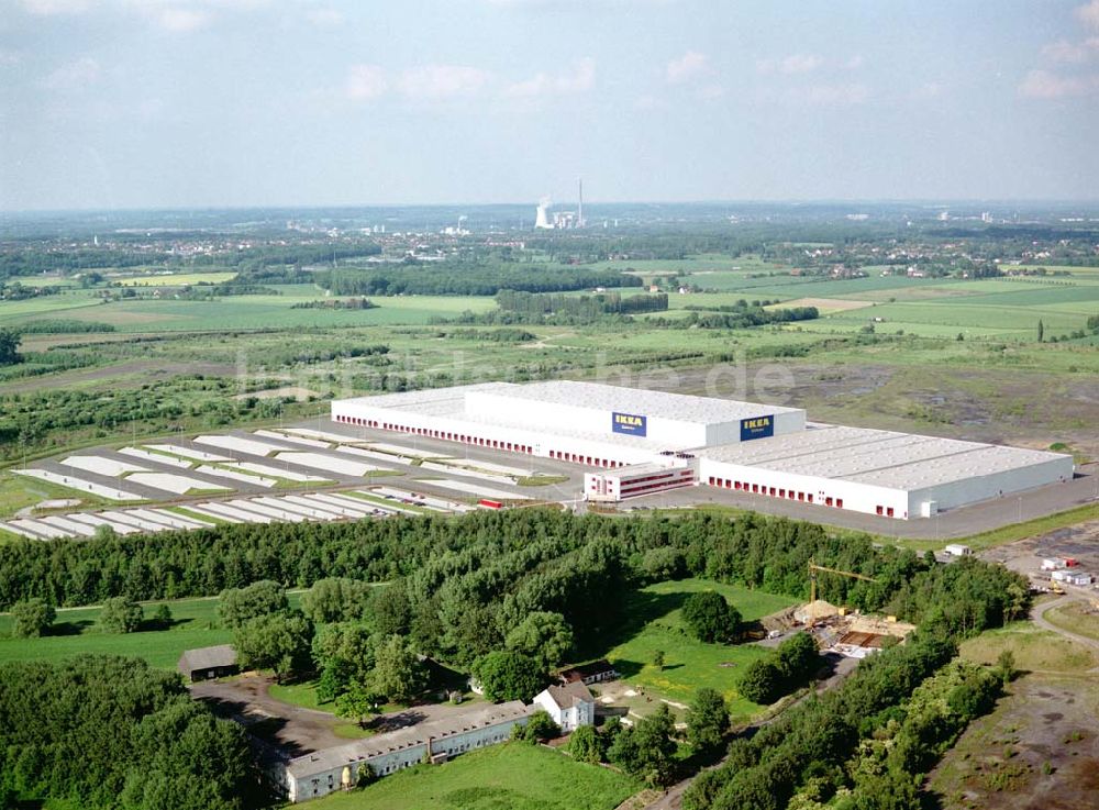 Ellinghausen bei Dortmund / NRW von oben - IKEA Distribution in Ellinghausen nördlich von Dortmund in NRW