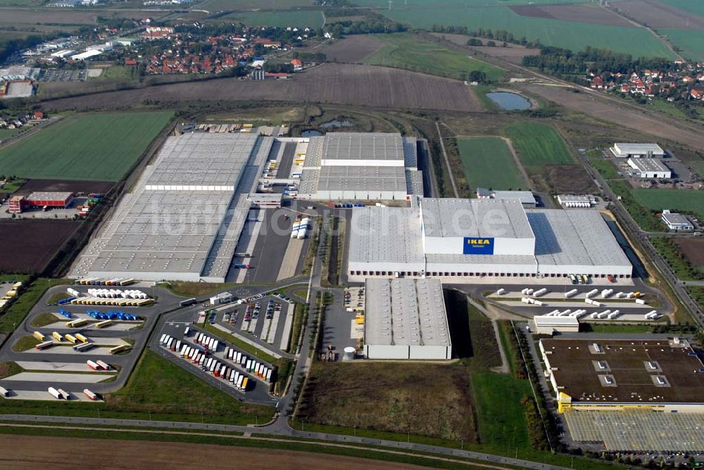 Luftaufnahme Erfurt-Azmannsdorf - IKEA Distributionscenter Azmannsdorf