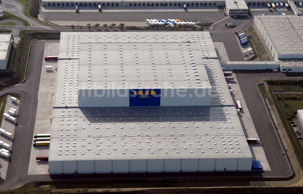 Luftbild Erfurt-Azmannsdorf - IKEA Distributionscenter Azmannsdorf