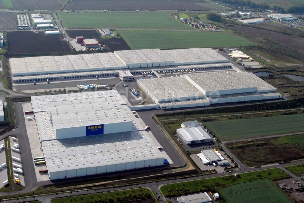 Luftaufnahme Erfurt-Azmannsdorf - IKEA Distributionscenter Azmannsdorf