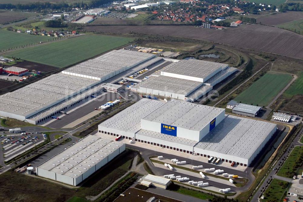 Luftbild Erfurt-Azmannsdorf - IKEA Distributionscenter Azmannsdorf