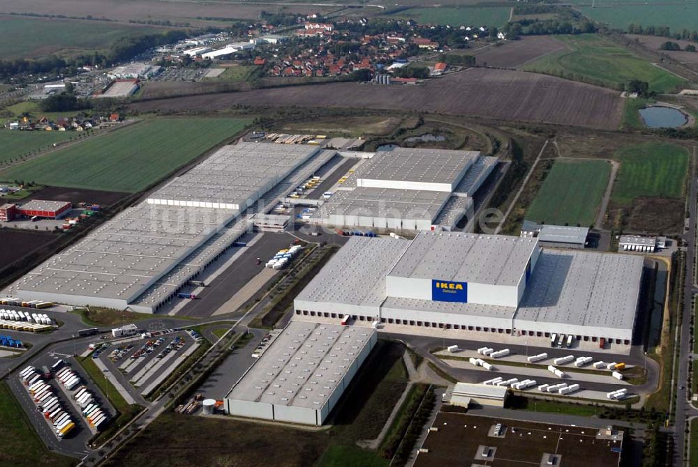 Luftaufnahme Erfurt-Azmannsdorf - IKEA Distributionscenter Azmannsdorf