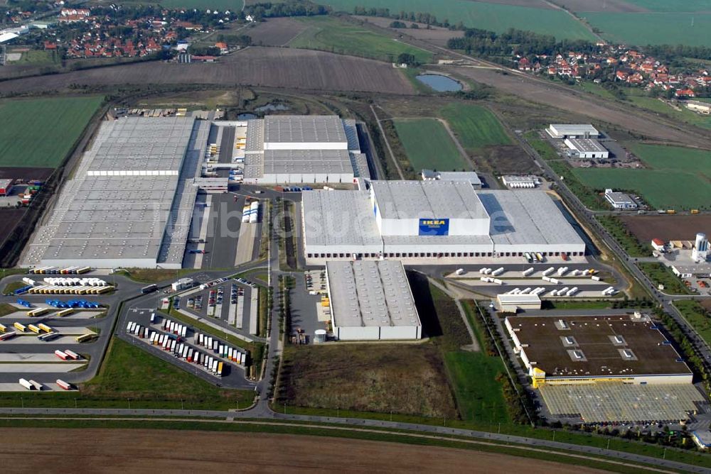 Luftbild Erfurt-Azmannsdorf - IKEA Distributionscenter Azmannsdorf