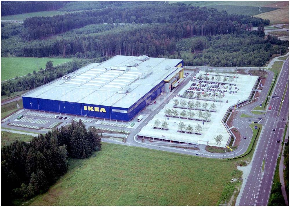 Luftbild München - IKEA Einrichtungshaus am Autobahndreieck München Taufkirchen