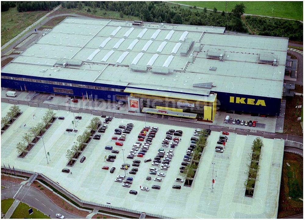 Luftaufnahme München - IKEA Einrichtungshaus am Autobahndreieck München Taufkirchen