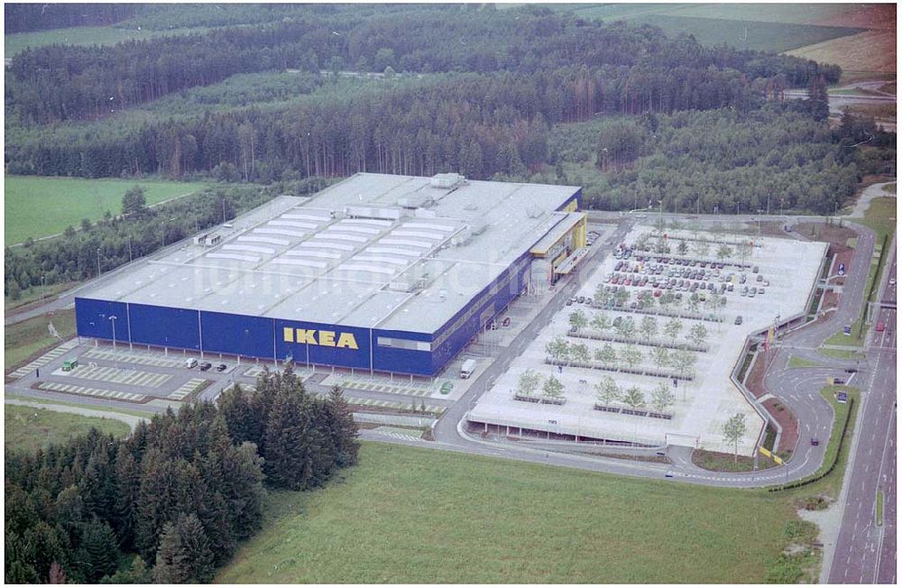 Luftbild München - IKEA Einrichtungshaus am Autobahndreieck München Taufkirchen