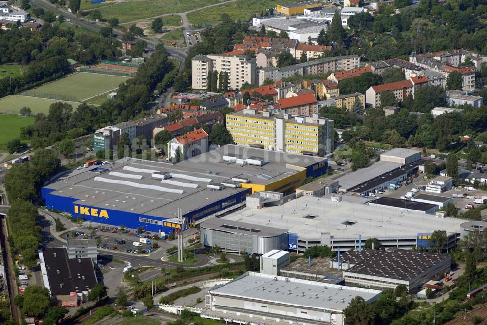 Luftbild Berlin - IKEA-Einrichtungshaus Berlin-Spandau