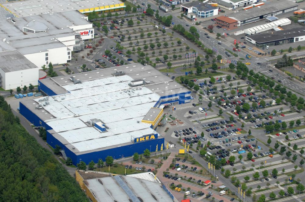 Braunschweig aus der Vogelperspektive: IKEA-Einrichtungshaus Braunschweig