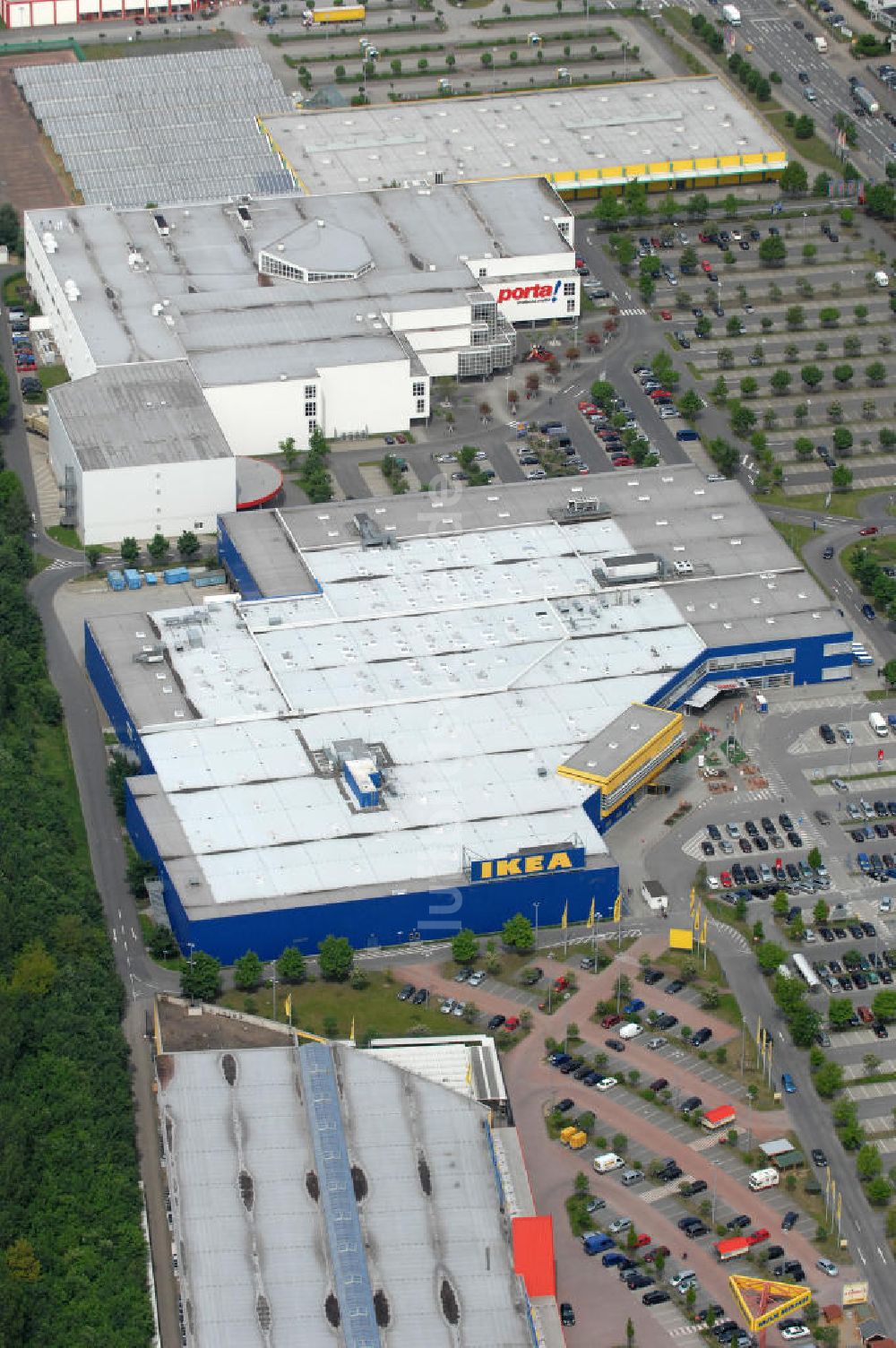 Braunschweig von oben - IKEA-Einrichtungshaus Braunschweig