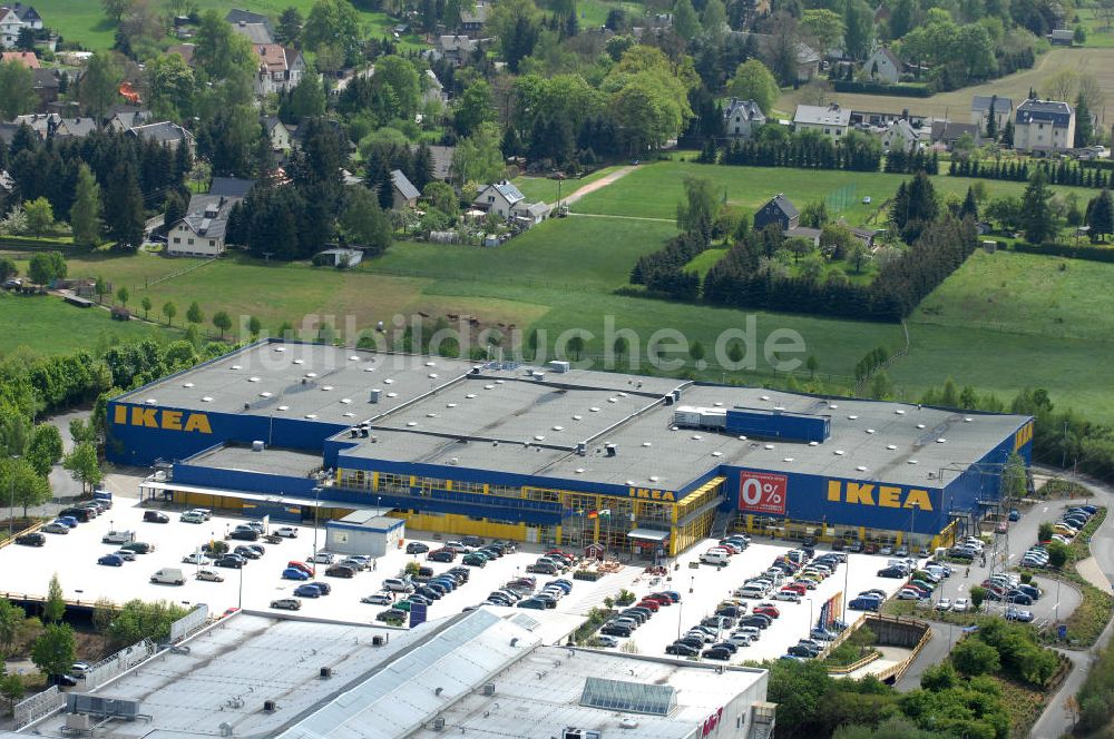 Chemnitz aus der Vogelperspektive: IKEA - Einrichtungshaus in Chemnitz / Sachsen