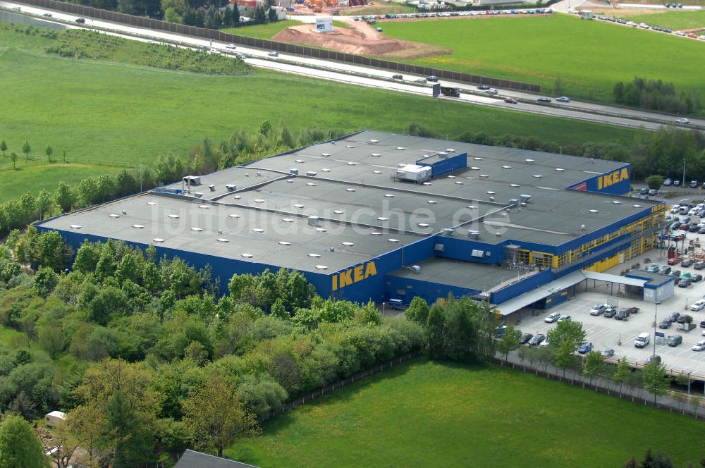 Luftbild Chemnitz - IKEA - Einrichtungshaus in Chemnitz / Sachsen