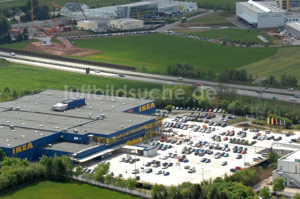 Chemnitz aus der Vogelperspektive: IKEA - Einrichtungshaus in Chemnitz / Sachsen