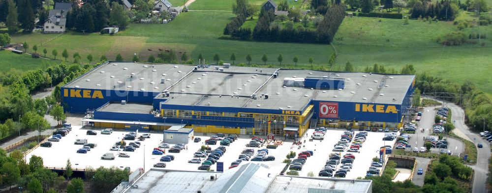 Chemnitz von oben - IKEA - Einrichtungshaus in Chemnitz / Sachsen