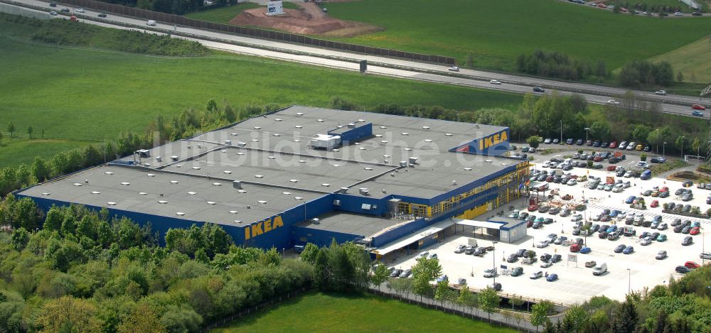 Chemnitz aus der Vogelperspektive: IKEA - Einrichtungshaus in Chemnitz / Sachsen