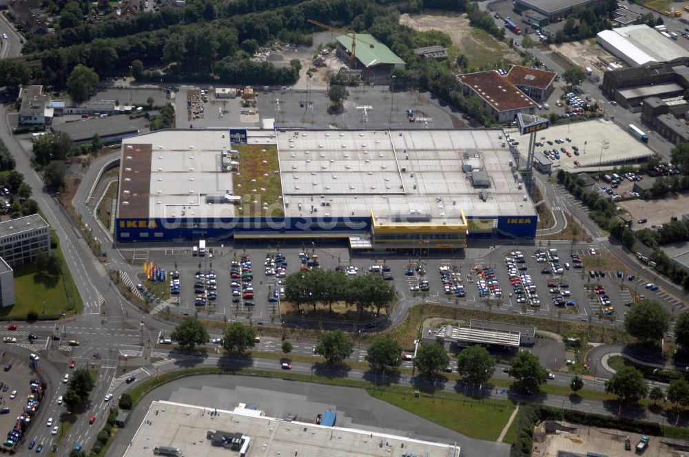 Luftaufnahme Dortmund - IKEA Einrichtungshaus in Dortmund - West in Nordrhein-Westfalen.