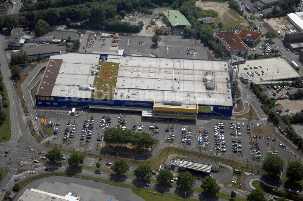 Dortmund von oben - IKEA Einrichtungshaus in Dortmund - West in Nordrhein-Westfalen.