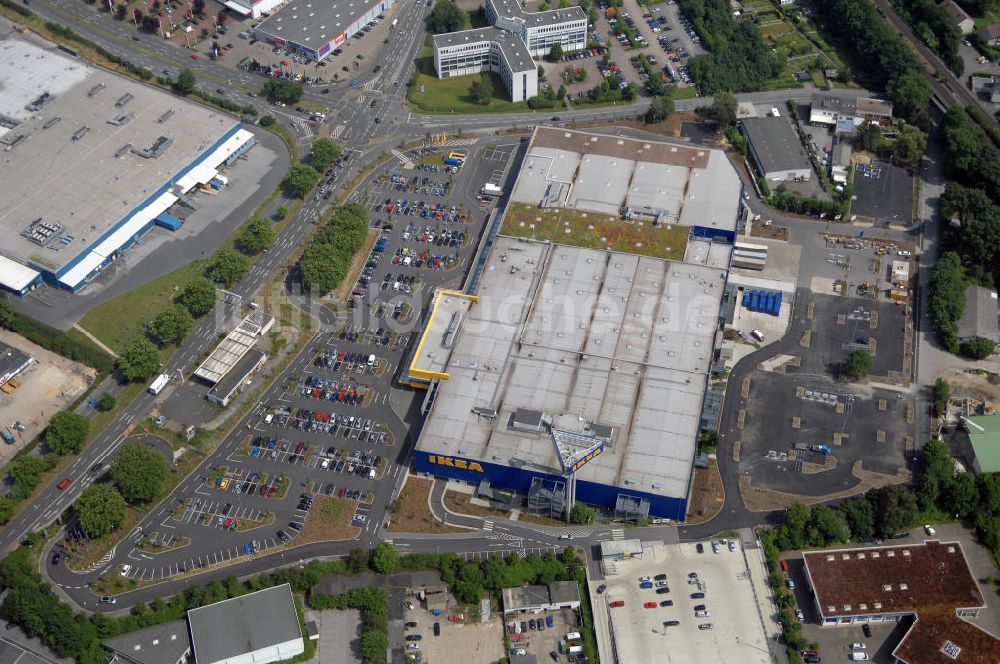 Luftbild Dortmund - IKEA Einrichtungshaus in Dortmund - West in Nordrhein-Westfalen.