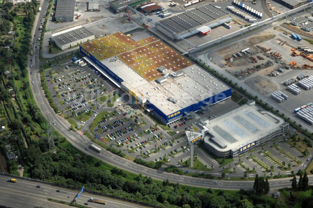 Luftbild Düsseldorf - IKEA Einrichtungshaus in Düsseldorf