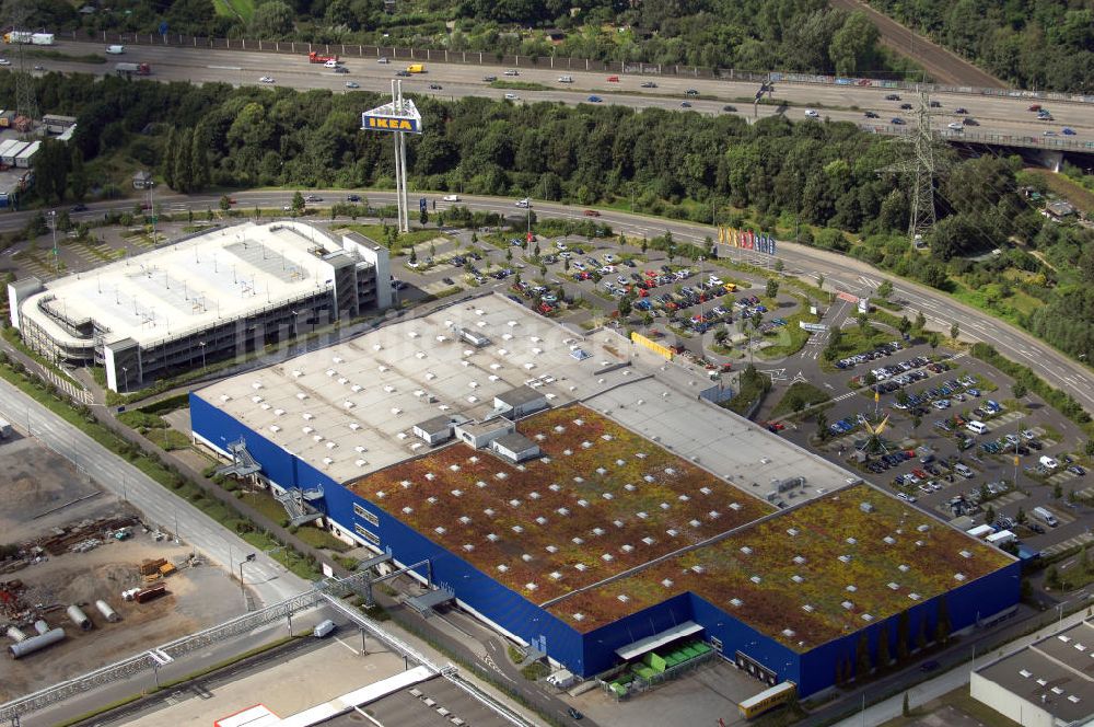 Düsseldorf aus der Vogelperspektive: IKEA Einrichtungshaus in Düsseldorf