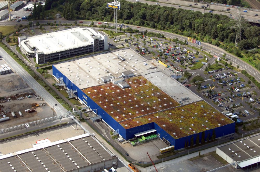 Luftbild Düsseldorf - IKEA Einrichtungshaus in Düsseldorf