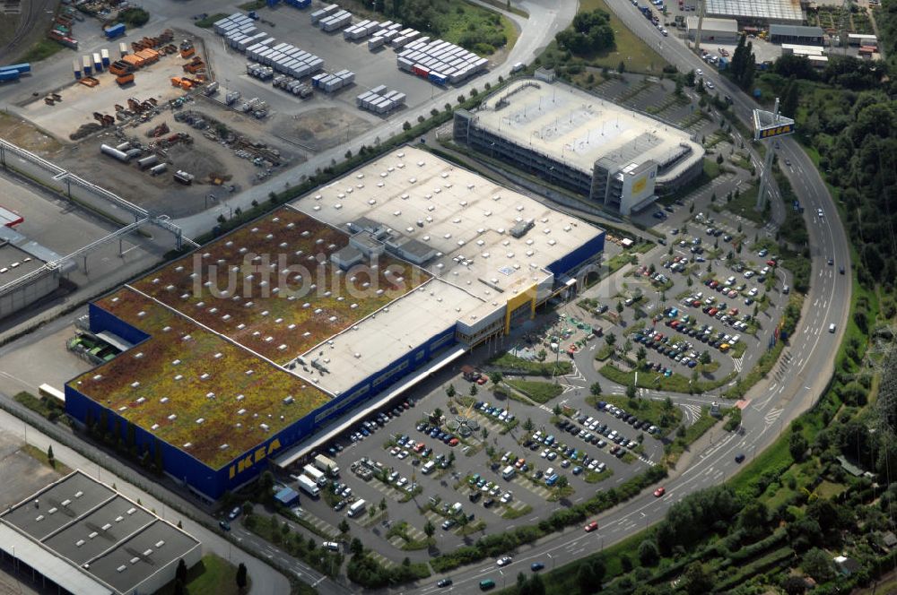 Luftaufnahme Düsseldorf - IKEA Einrichtungshaus in Düsseldorf