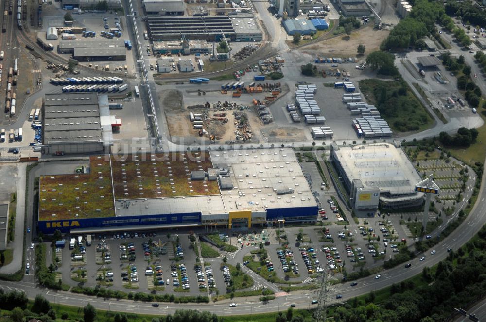 Luftbild Düsseldorf - IKEA Einrichtungshaus in Düsseldorf