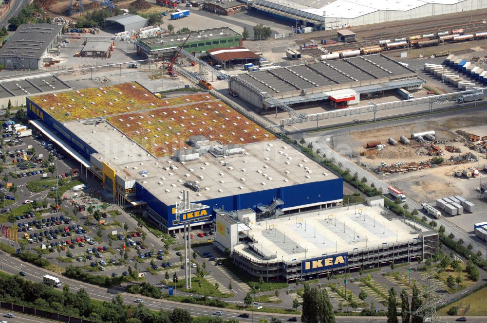 Düsseldorf von oben - IKEA Einrichtungshaus in Düsseldorf