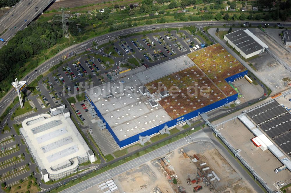 Luftbild Düsseldorf - IKEA Einrichtungshaus in Düsseldorf