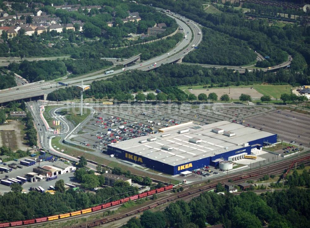 Duisburg (NRW) von oben - IKEA Einrichtungshaus - Duisburg (NRW)