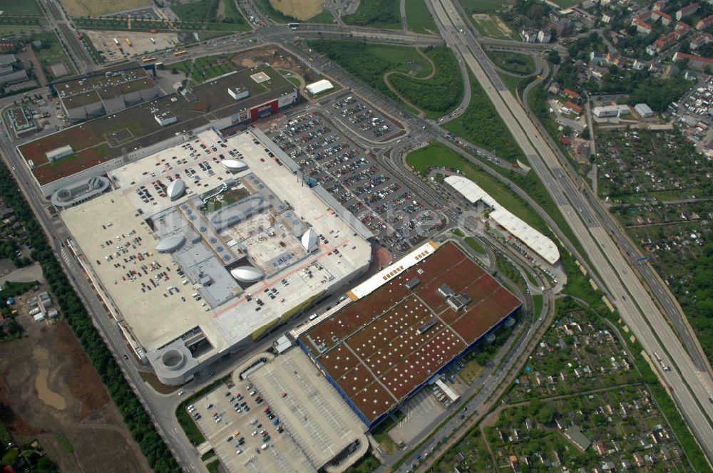 Dresden von oben - IKEA - Einrichtungshaus im Elbepark Dresden