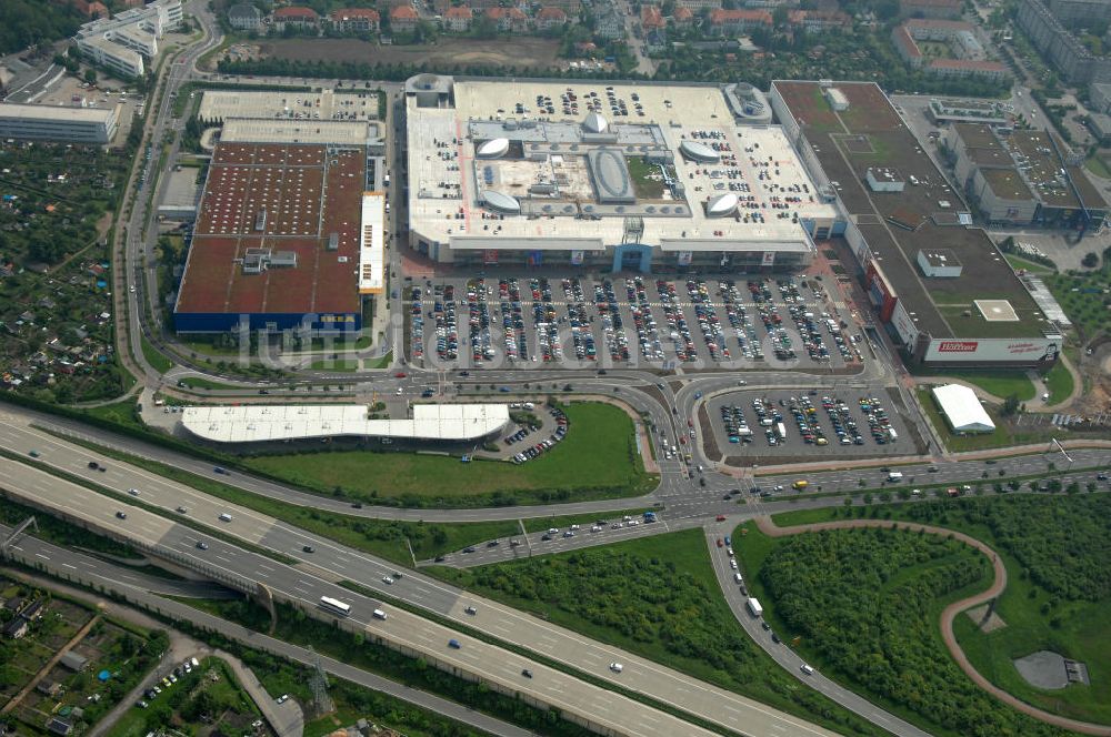 Luftaufnahme Dresden - IKEA - Einrichtungshaus im Elbepark Dresden