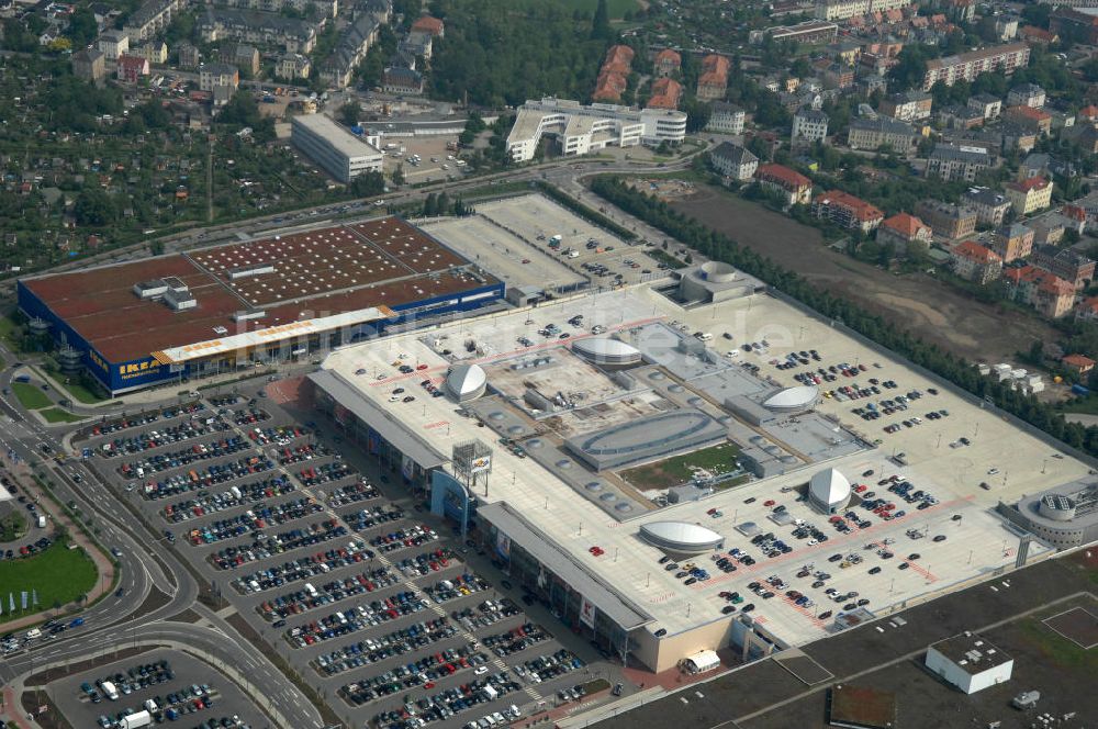 Luftaufnahme Dresden - IKEA - Einrichtungshaus im Elbepark Dresden