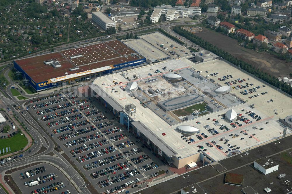 Dresden von oben - IKEA - Einrichtungshaus im Elbepark Dresden