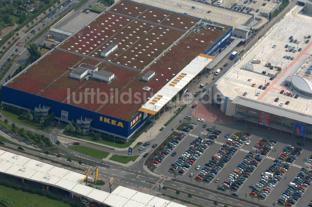 Luftbild Dresden - IKEA - Einrichtungshaus im Elbepark Dresden