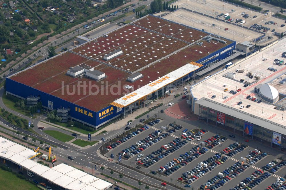 Luftaufnahme Dresden - IKEA - Einrichtungshaus im Elbepark Dresden