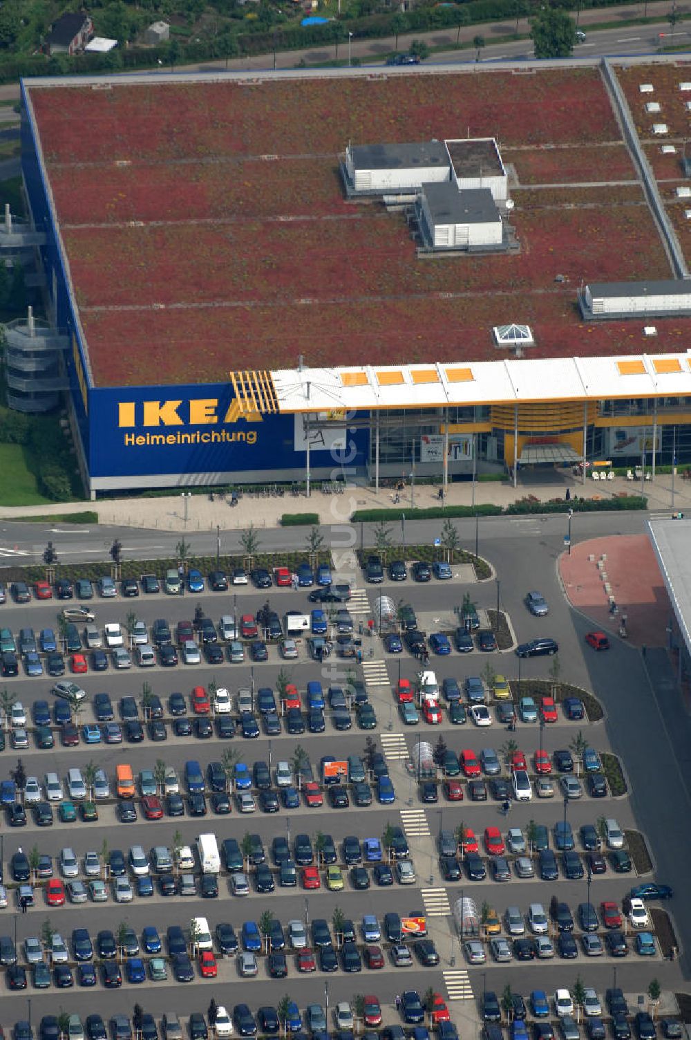 Luftbild Dresden - IKEA - Einrichtungshaus im Elbepark Dresden