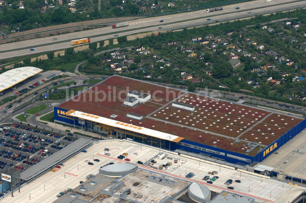 Luftbild Dresden - IKEA - Einrichtungshaus im Elbepark Dresden