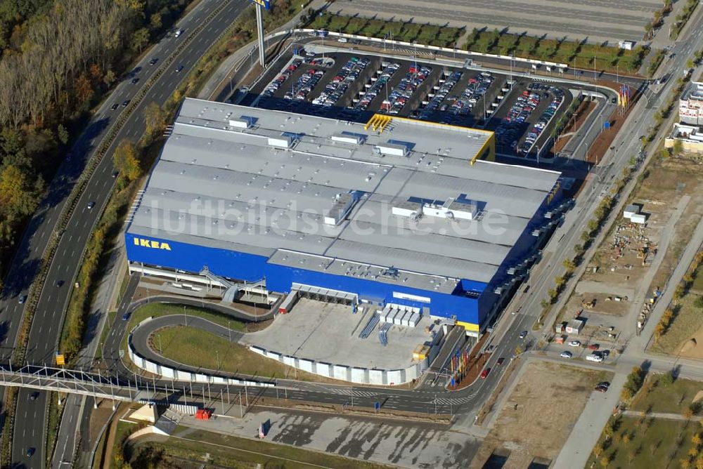 Luftaufnahme Hannover - IKEA Einrichtungshaus auf dem EXPO-Park-Gelände