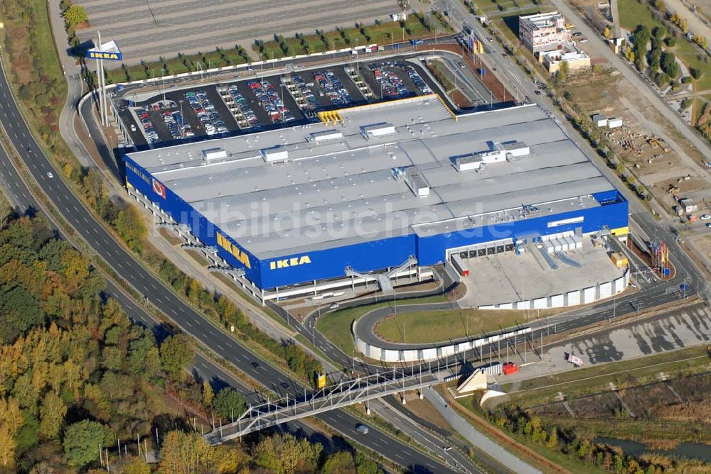 Luftbild Hannover - IKEA Einrichtungshaus auf dem EXPO-Park-Gelände