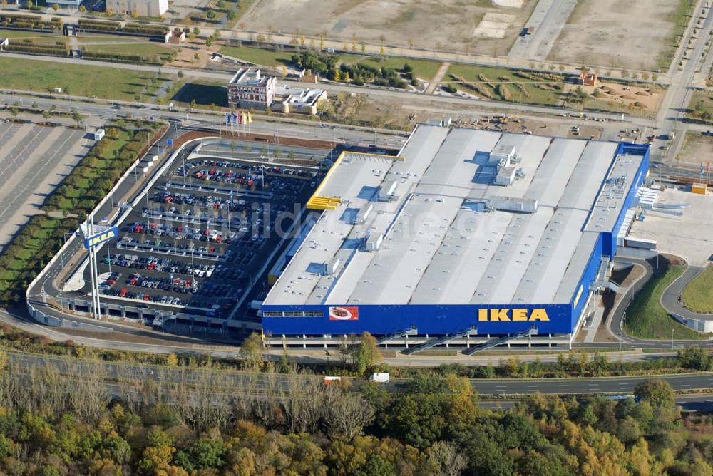 Luftaufnahme Hannover - IKEA Einrichtungshaus auf dem EXPO-Park-Gelände