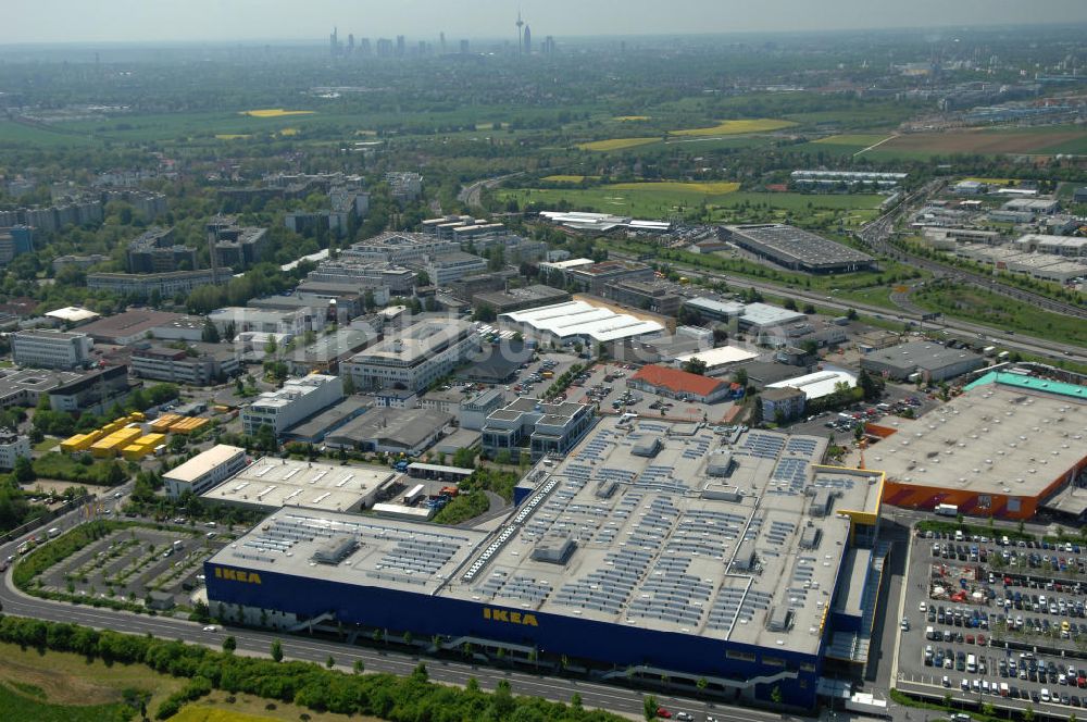 Frankfurt am Main von oben - IKEA Einrichtungshaus in Frankfurt / Main