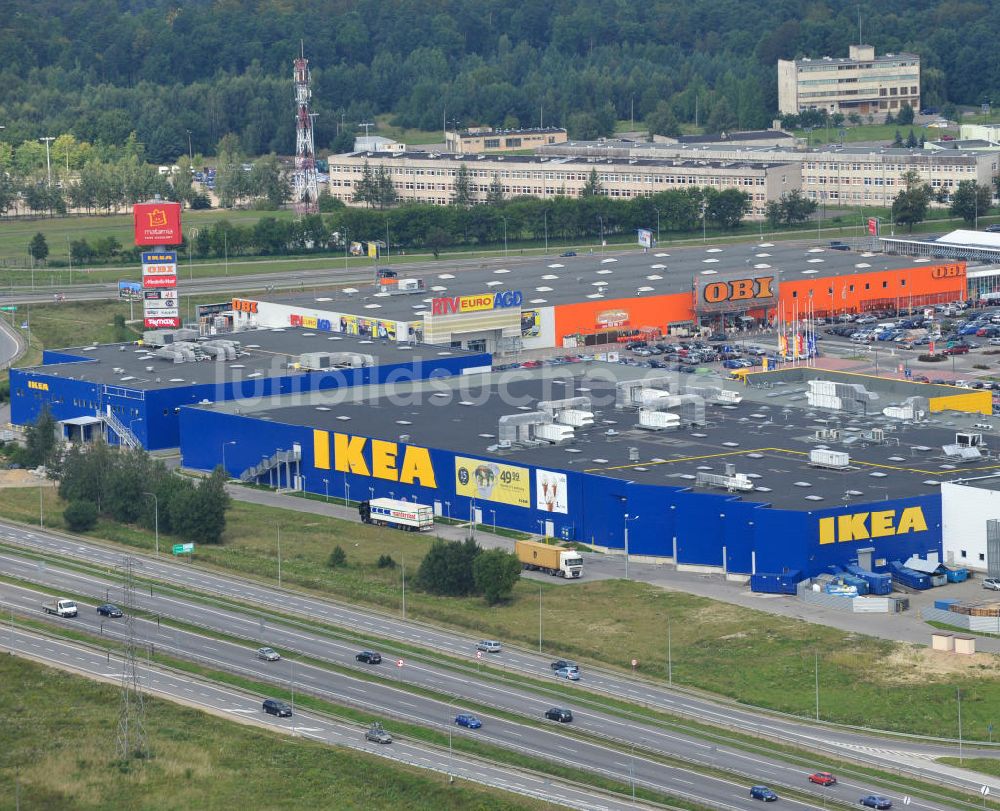 Luftbild Danzig / Gdansk - IKEA Einrichtungshaus im Gewerbegebiet in Danzig, Polen