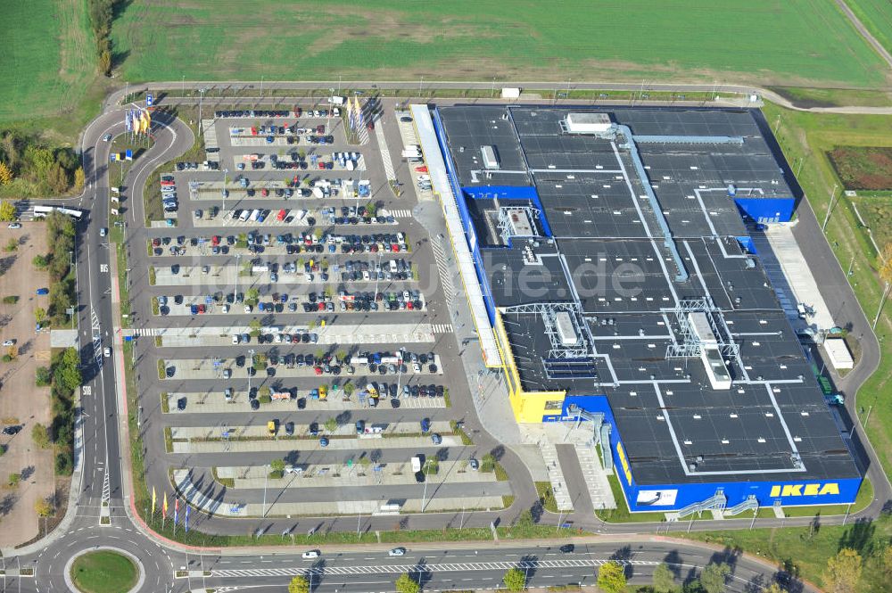 Luftaufnahme Günthersdorf - IKEA Einrichtungshaus in Günthersdorf