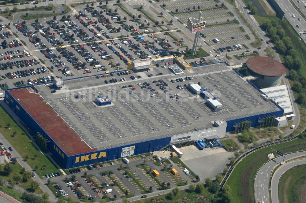 Luftbild Hamburg - IKEA-Einrichtungshaus in Hamburg - Moorfleet