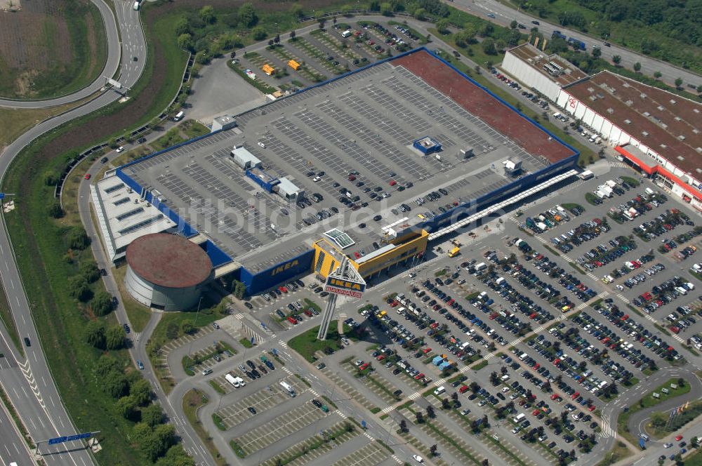 Luftaufnahme Hamburg - IKEA-Einrichtungshaus in Hamburg - Moorfleet