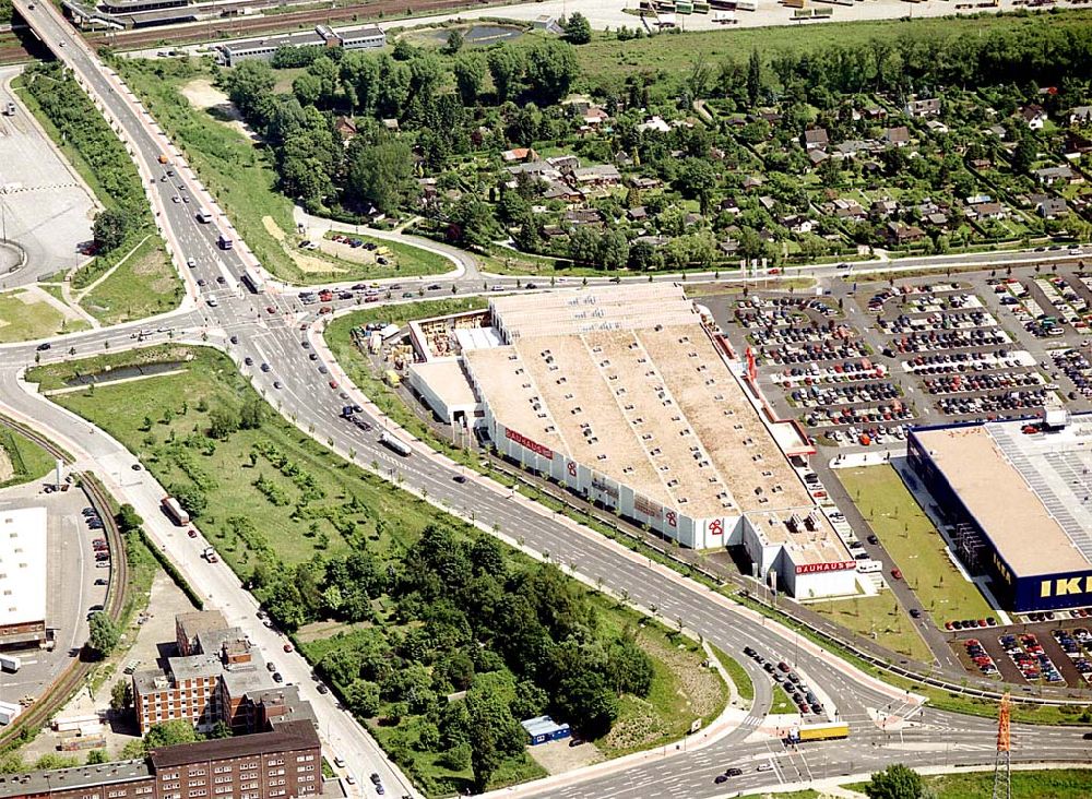 Hamburg - Moorfleet von oben - IKEA-Einrichtungshaus in Hamburg - Moorfleet an der Autobahnabfahrt Moorfleet (E22)