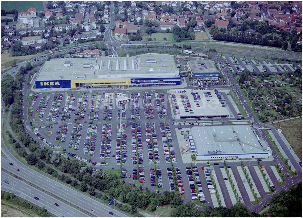 Luftbild Wallau - IKEA Einrichtungshaus Hanau