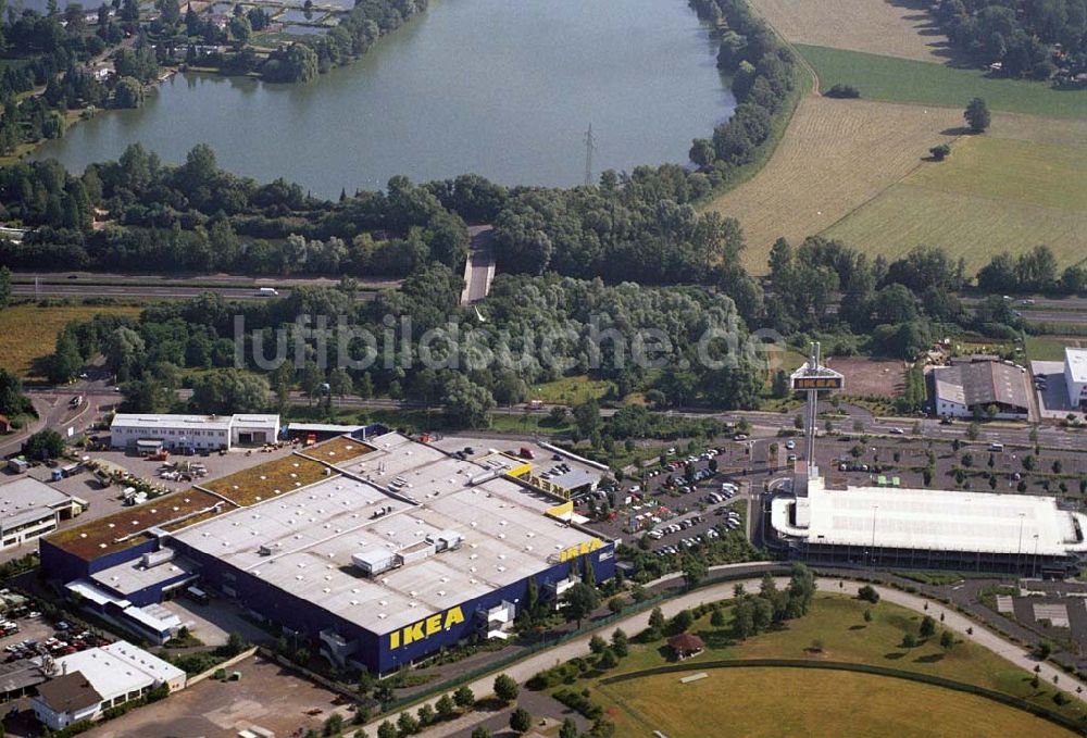 Luftaufnahme Hanau / Hessen - IKEA-Einrichtungshaus Hanau